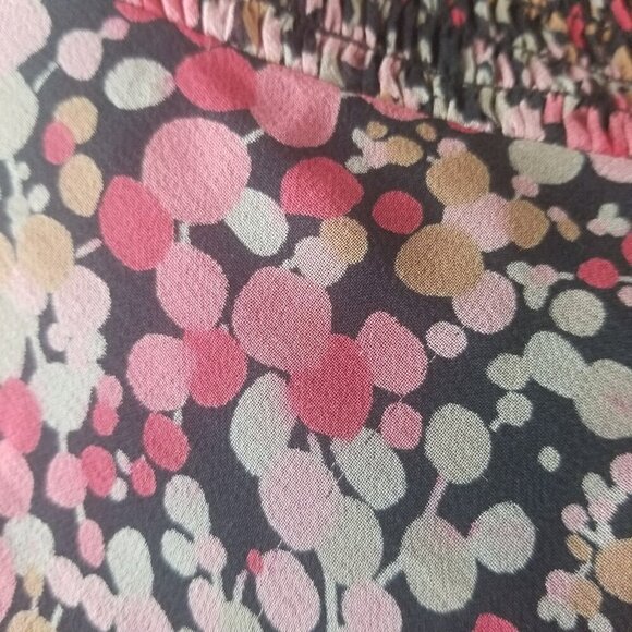 BCBGMaxazria Women's 100% Silk Multi-Colored Halter High-Low Dress Sz12 - Picture 3 of 5